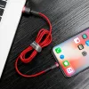 Baseus Cafule Nylon harisnyázott USB/Lightning kábel 2A 3m piros (CA-6953156296299 2 kép