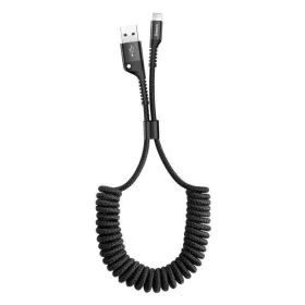Baseus Fish Eye spring USB-A / Lightning 2A cable 1m - black-6953156277397 1 kép