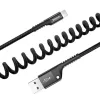 Baseus Fish Eye spring USB-A / Lightning 2A cable 1m - black-6953156277397 2 kép