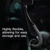 Baseus Fish Eye spring USB-A / Lightning 2A cable 1m - black-6953156277397 4 kép