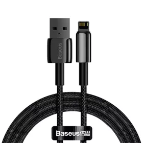   Baseus Tungsten USB - Lightning kábel 2.4A 1m fekete (CALWJ-01)