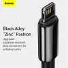 Baseus Tungsten USB - Lightning kábel 2.4A 1m fekete (CALWJ-01)-6953156204959 4 kép