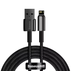   Baseus Tungsten USB - Lightning kábel 2.4A 2m fekete (CALWJ-A01)