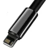 Baseus Tungsten USB - Lightning kábel 2.4A 2m fekete (CALWJ-A01)-6953156204966 2 kép
