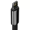 Baseus Tungsten USB - Lightning kábel 2.4A 2m fekete (CALWJ-A01)-6953156204966 3 kép