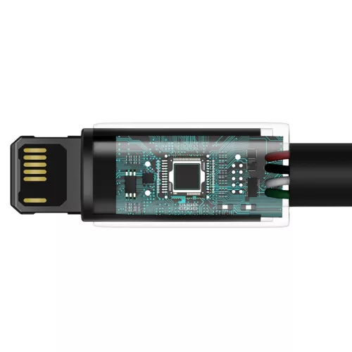 Baseus Tungsten USB - Lightning kábel 2.4A 2m fekete (CALWJ-A01)-6953156204966 7 kép