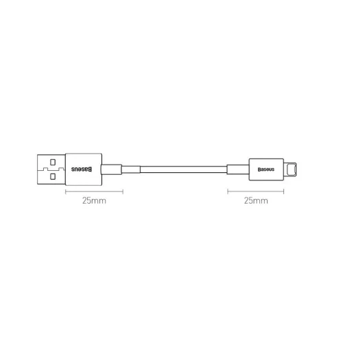 Baseus Superior USB - Lightning gyorstöltő adatkábel 2,4A 1 m feket-6953156205406 1 kép