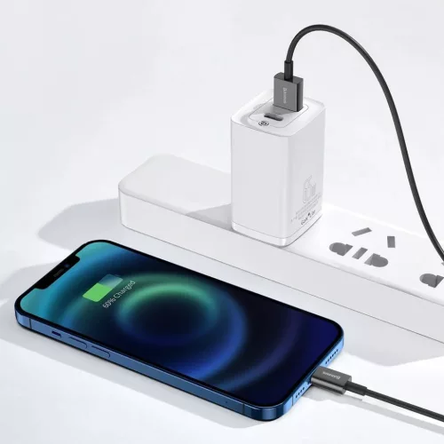 Baseus Superior USB - Lightning gyorstöltő adatkábel 2,4A 1 m feket-6953156205406 7 kép