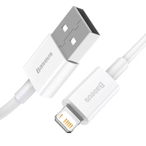Baseus Superior USB - Lightning kábel 2,4A 1 m fehér-6953156205413 2 kép