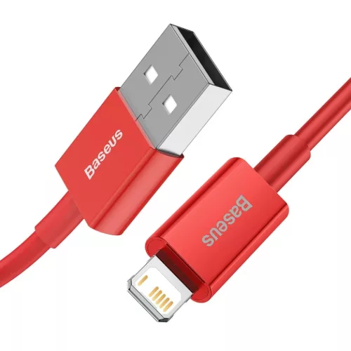 Baseus Superior USB - Lightning kábel 2.4A 1m piros (CALYS-A09)-6953156205437 2 kép