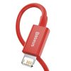 Baseus Superior USB - Lightning kábel 2.4A 1m piros (CALYS-A09)-6953156205437 3 kép
