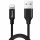 Baseus Yiven Nylon harisnyázott USB/ Lightning kábel 2A 1.2m fekete -6953156253001 1 kép