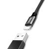 Baseus Yiven Nylon harisnyázott USB/ Lightning kábel 2A 1.2m fekete -6953156253001 4 kép