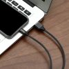 Baseus Yiven Nylon harisnyázott USB/ Lightning kábel 2A 1.2m fekete -6953156253001 8 kép