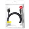 Baseus Yiven Nylon harisnyázott USB/ Lightning kábel 2A 1.2m fekete -6953156253001 9 kép
