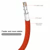 Baseus Yiven Nylon harisnyázott USB/ Lightning kábel 2A 1.8m piros (-6953156249080 3 kép