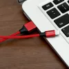 Baseus Yiven Nylon harisnyázott USB/ Lightning kábel 2A 1.8m piros (-6953156249080 9 kép