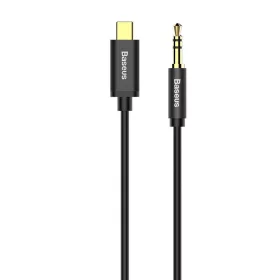   Baseus Yiven USB-C - 3.5 mm-es mini jack audio kábel, 1.2 m (fekete)