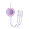Baseus Bright Mirror 2 visszahúzható 3 az 1-ben kábel USB Type A - -6932172609115 2 kép