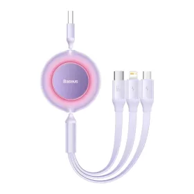 Baseus Bright Mirror 2 visszahúzható 3 az 1-ben kábel USB Type A - -6932172609115 2 kép