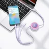 Baseus Bright Mirror 2 visszahúzható 3 az 1-ben kábel USB Type A - -6932172609115 10 kép