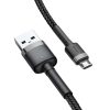Baseus Cafule Nylon harisnyázott USB - Micro USB adatkábel 2,4A 0,5 -6953156280304 2 kép