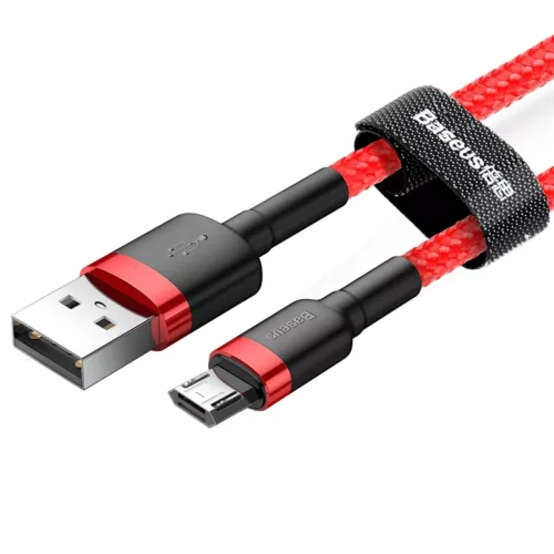 Baseus Cafule 2.4A Micro USB kábel 1m (piros)-6953156280328 2 kép