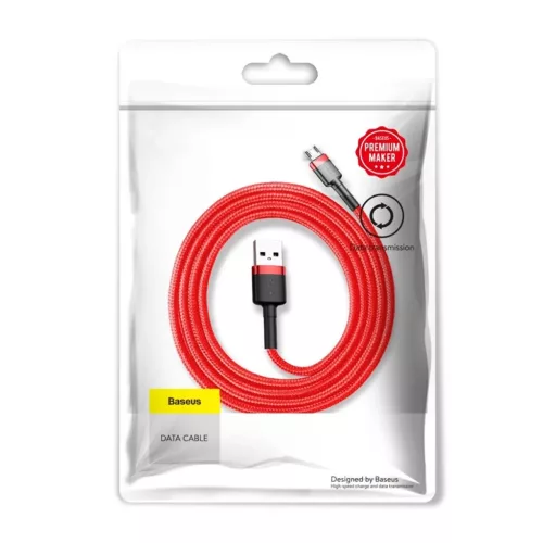 Baseus Cafule 2.4A Micro USB kábel 1m (piros)-6953156280328 3 kép