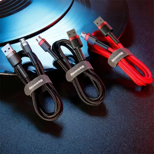Baseus Cafule 2.4A Micro USB kábel 1m (piros)-6953156280328 4 kép