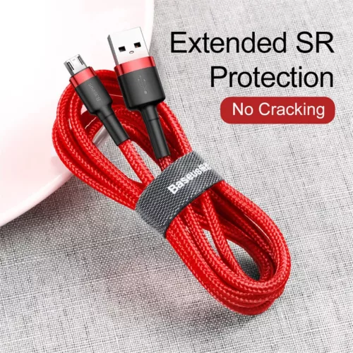 Baseus Cafule 2.4A Micro USB kábel 1m (piros)-6953156280328 6 kép