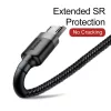 Baseus Cafule Nylon harisnyázott USB / micro USB kábel QC3.0 2.4A 1 -6953156280335 5 kép