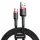 Baseus Cafule Nylon harisnyázott dupla oldalú USB/Micro USB kábel QC3.0 1.5A 2m fekete