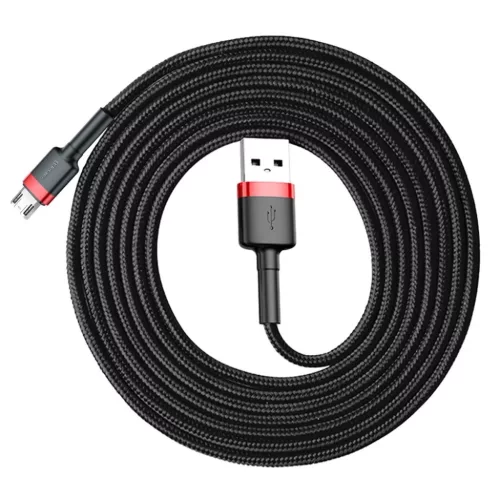 Baseus Cafule Nylon harisnyázott dupla oldalú USB/Micro USB kábel Q-6953156280373 5 kép
