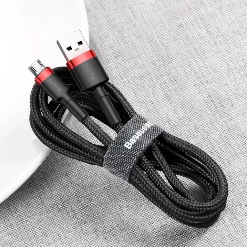 Baseus Cafule Nylon harisnyázott dupla oldalú USB/Micro USB kábel Q-6953156280373 8 kép
