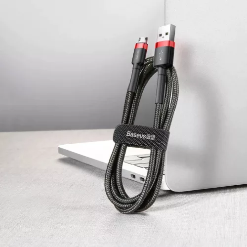 Baseus Cafule Nylon harisnyázott dupla oldalú USB/Micro USB kábel Q-6953156280373 9 kép