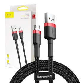  Baseus Cafule USB-Micro-USB kábel, 2A, 3 m (fekete és piros)