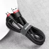Baseus Cafule USB-Micro-USB kábel, 2A, 3 m (fekete és piros)-6953156296381 10 kép