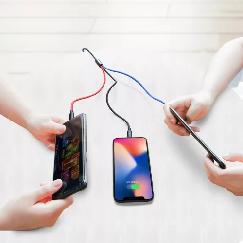 Baseus 3 Primary Colors micro USB/ Lightning/ USB Type-C kábel 1,2m 3-6953156273948 9 kép