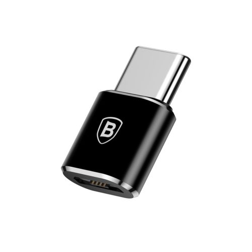 Baseus Micro USB - Type-C (USB-C) átalakító fekete (CAMOTG-01) OTG-6953156263529 1 kép
