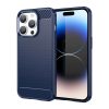 Carbon Case iPhone 14 Pro rugalmas gél hátlap tok kék-9145576267257 1 kép