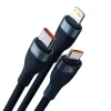 Baseus 3 az 1-ben USB - USB Type C, Lightning, Micro USB kábel 100W 6-6932172608729 2 kép