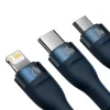 Baseus 3 az 1-ben USB - USB Type C, Lightning, Micro USB kábel 100W 6-6932172608729 3 kép