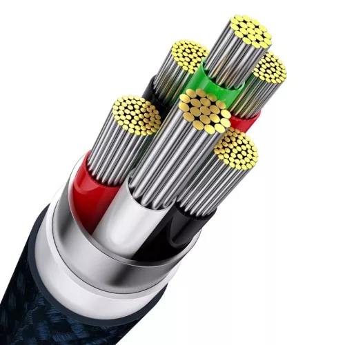 Baseus 3 az 1-ben USB - USB Type C, Lightning, Micro USB kábel 100W 6-6932172608729 5 kép