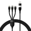 Baseus Flash Series II 3 az 1-ben kábel USB, Type C - Type C, Lightni-6932172608743 1 kép