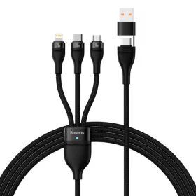 Baseus Flash Series II 3 az 1-ben kábel USB, Type C - Type C, Lightni-6932172608743 1 kép