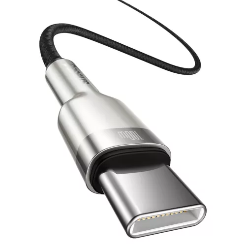 Baseus Cafule Metal USB Type C - USB Typ C kábel Power Delivery 100 W-6953156202368 2 kép