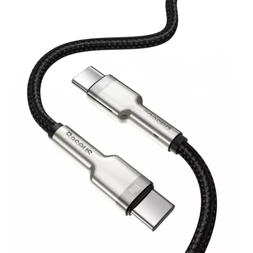 Baseus Cafule Metal USB Type C - USB Typ C kábel Power Delivery 100 W-6953156202368 3 kép