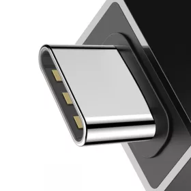 Baseus Adapter USB Type C csatlakozó - USB-A aljzat 2,4A fekete (CATJ-6953156270336 2 kép