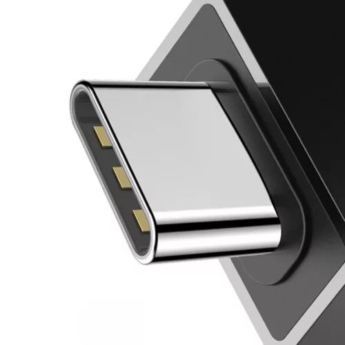 Baseus Adapter USB Type C csatlakozó - USB-A aljzat 2,4A fekete (CATJ-6953156270336 2 kép