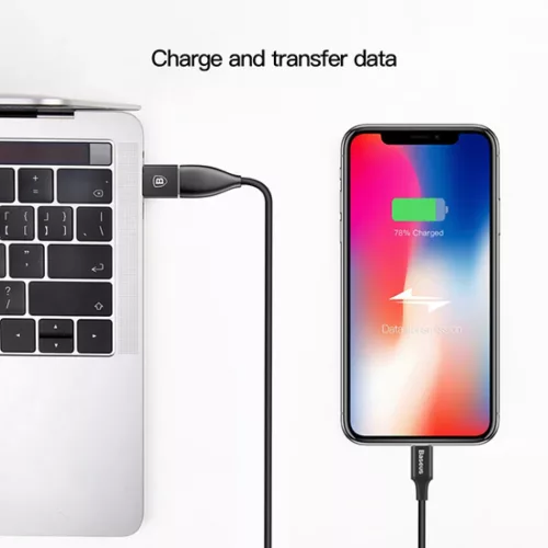 Baseus Adapter USB Type C csatlakozó - USB-A aljzat 2,4A fekete (CATJ-6953156270336 4 kép